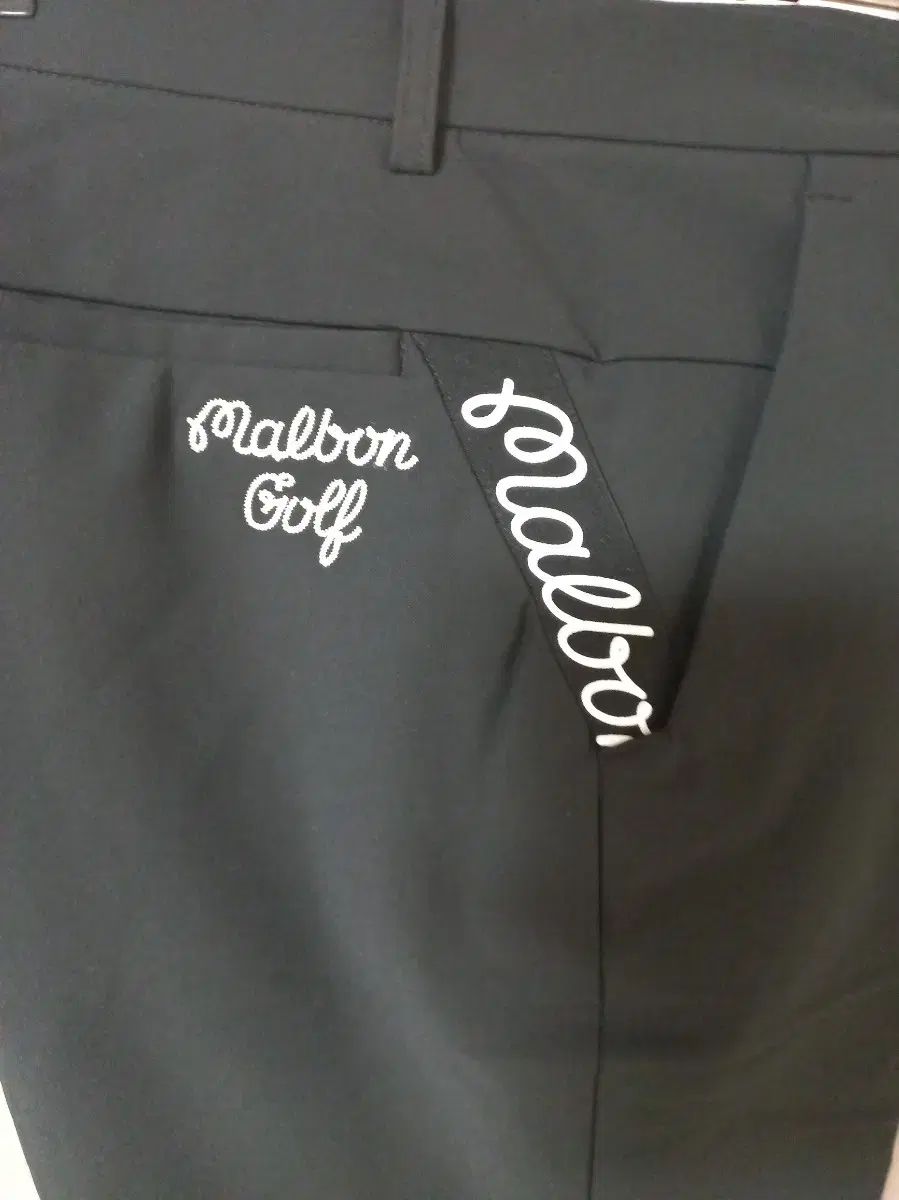 高品質保証！ MALBON GOLF マルボンゴルフ ゴルフ メンズ 季節の変わり目 秋 ブラック パンツ 32