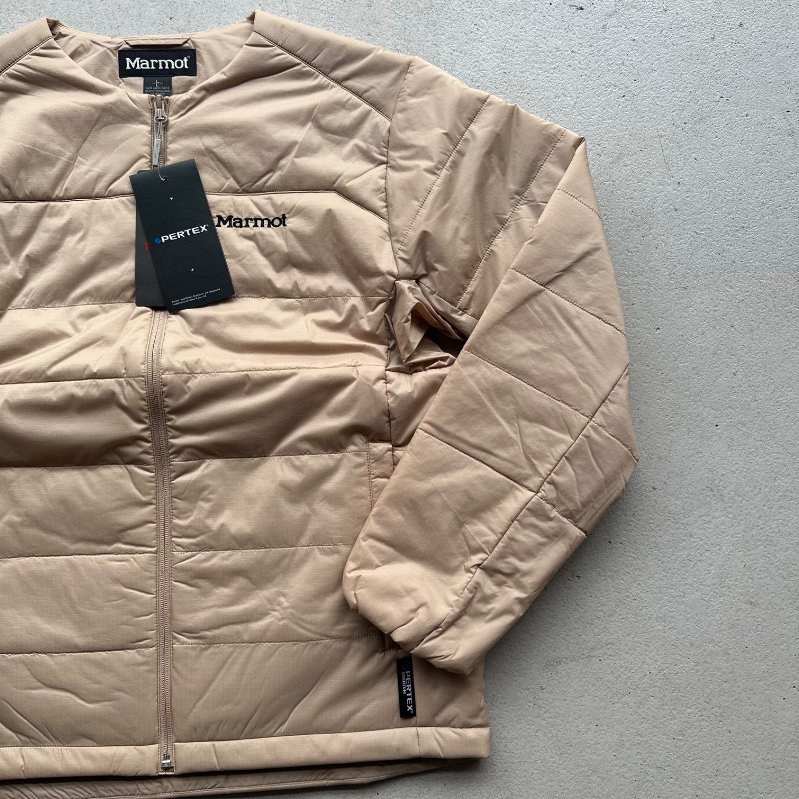 Marmot マーモット ノーカラー インナーダウン 中綿ジャケット 