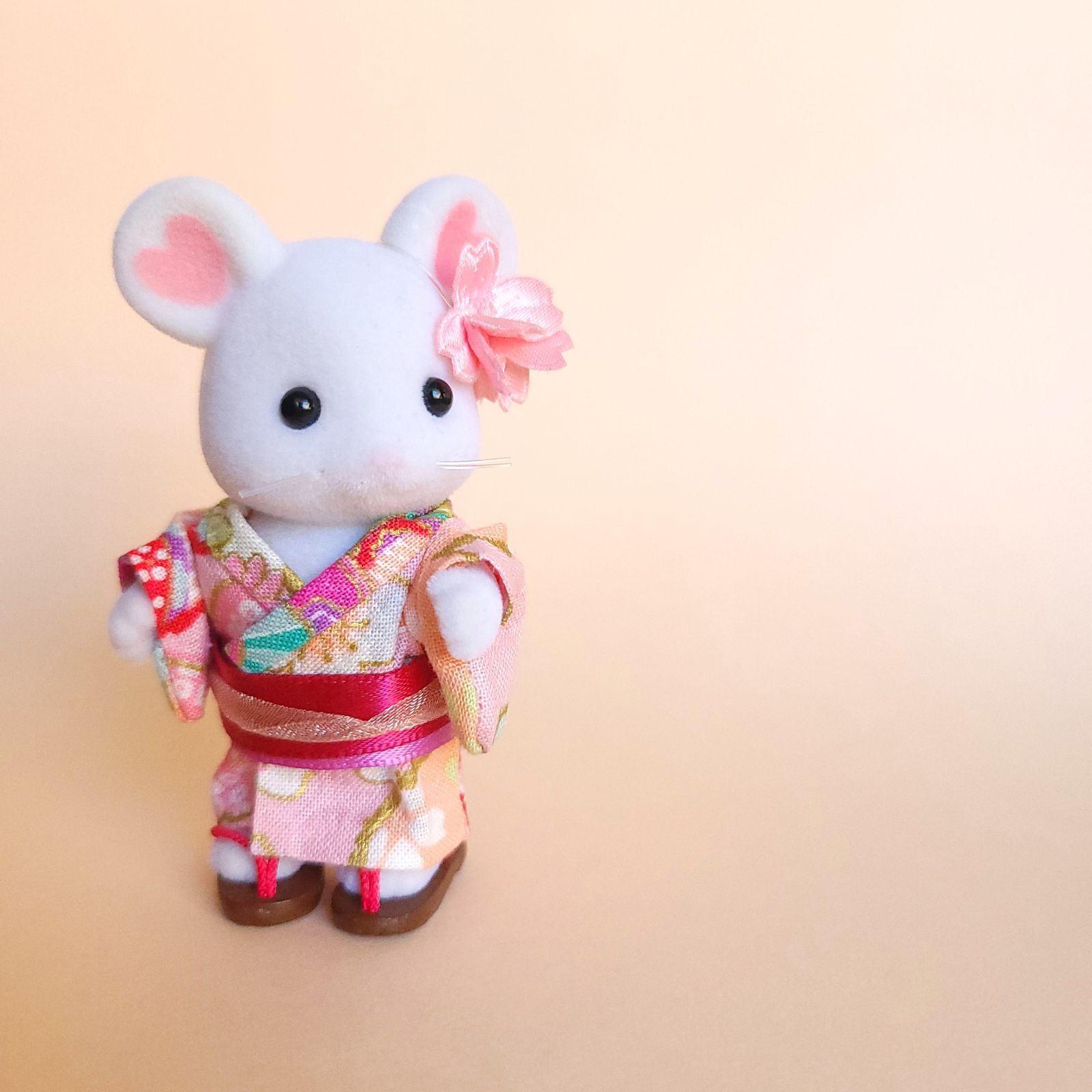 シルバニアファミリーハンドメイド 浴衣セット 着物 女の子 こども