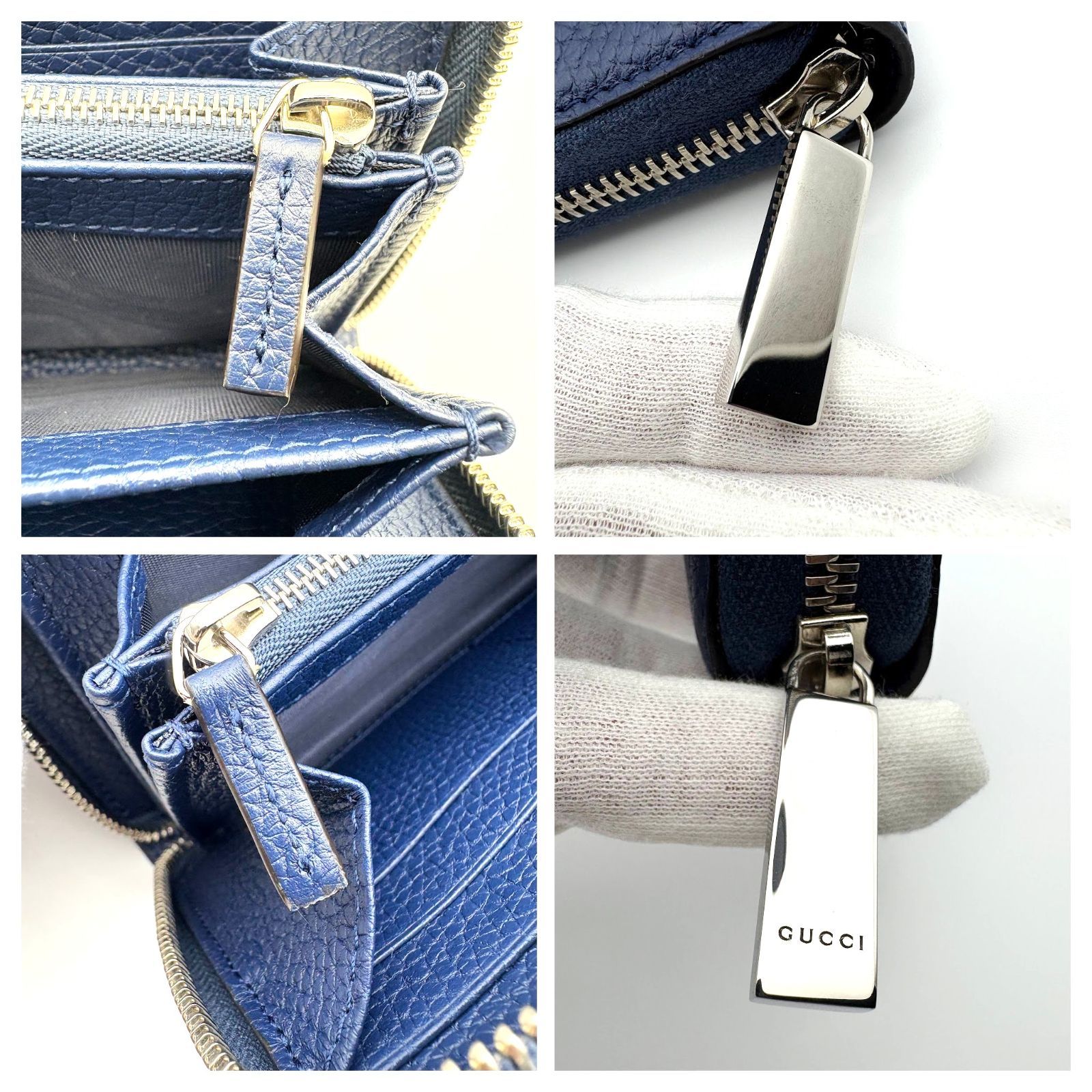 箱付／極美品 】GUCCI グッチ 771154 ジップアラウンド ラウンド