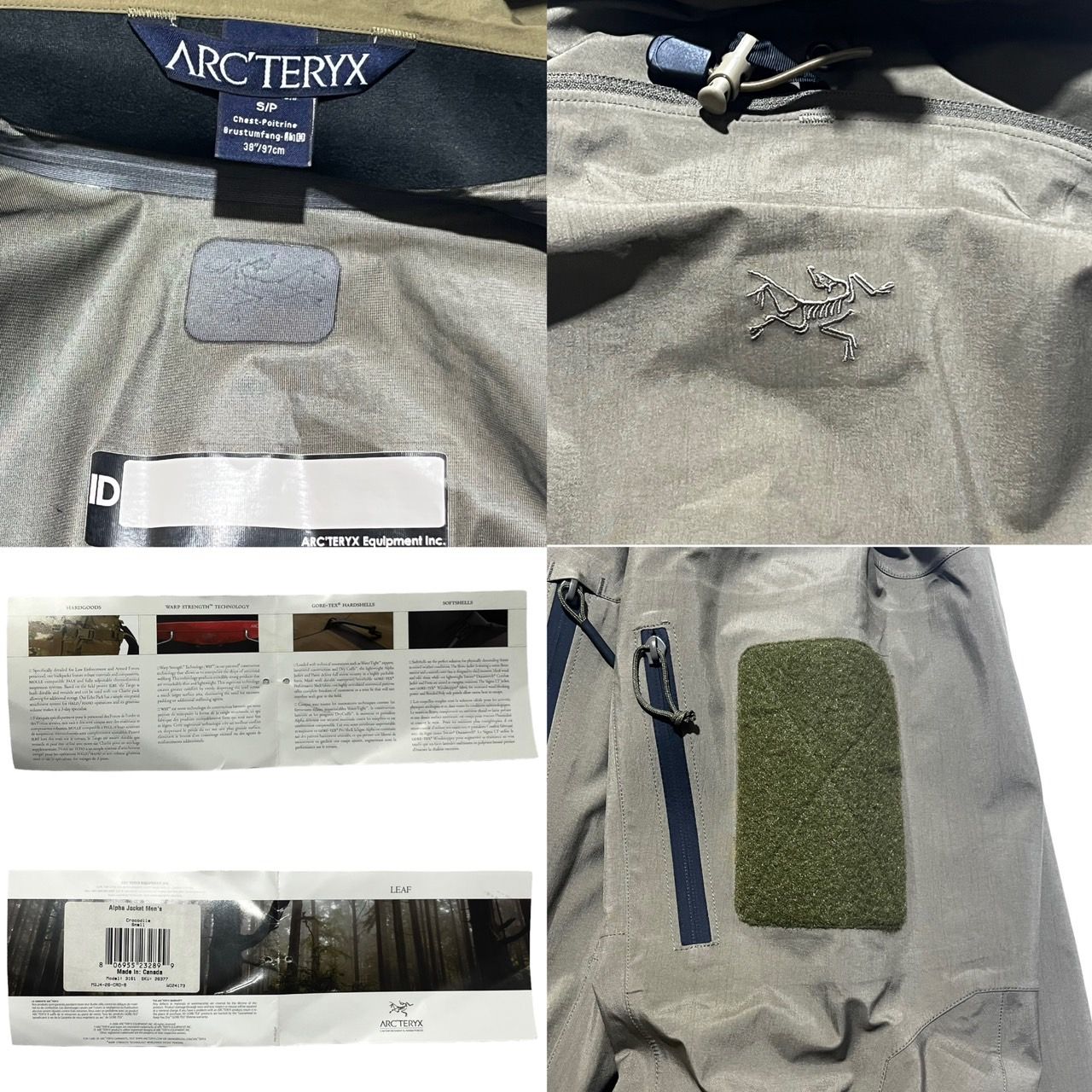 アークテリクス　リーフ 新型モデル!!ARC'TERYX LEAF Atom Hoody LT Men's Gen2