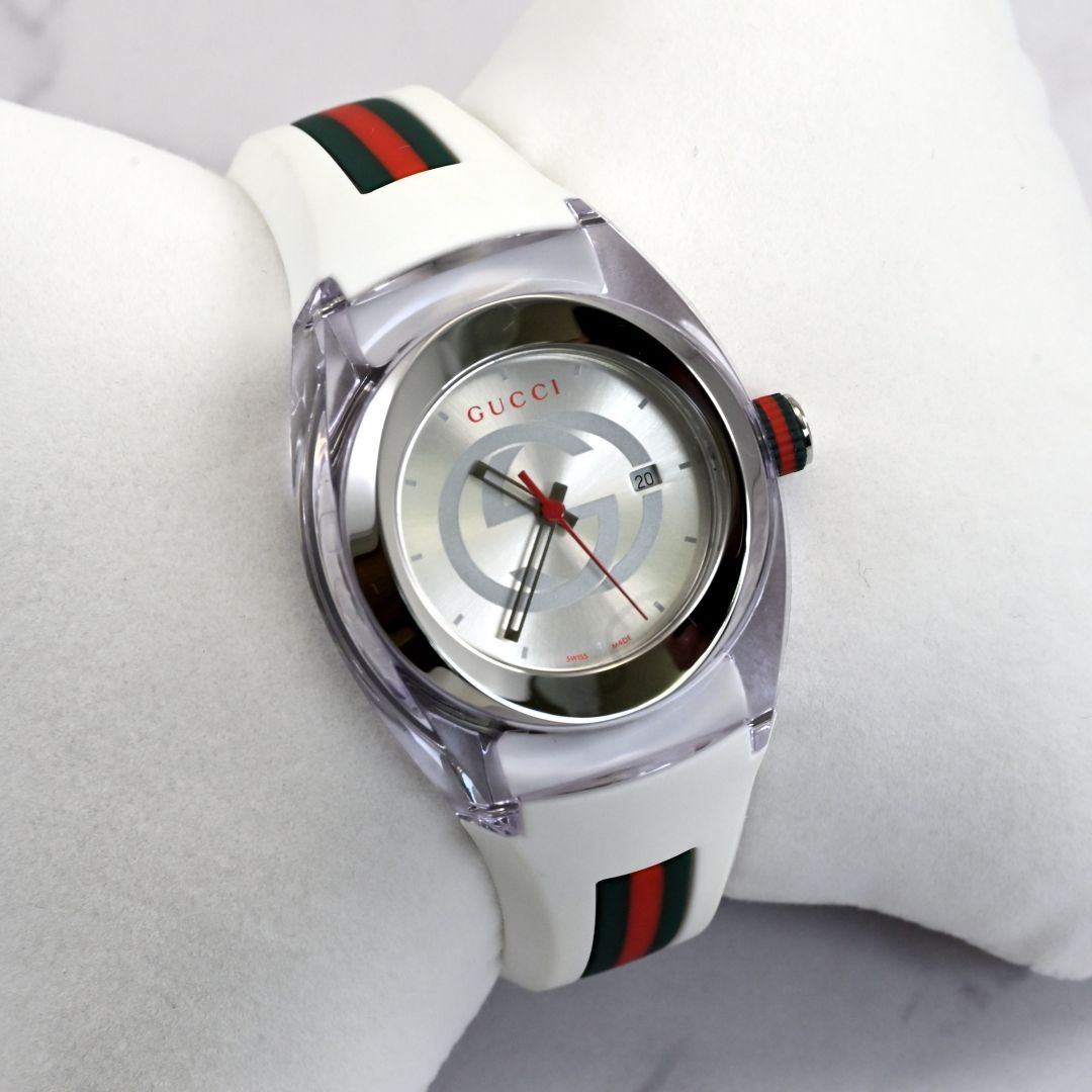 美品 グッチ シンク Gucci Sync 36mm Unisex ユニセックス 腕時計 Ref.137.3 YA137302 箱付