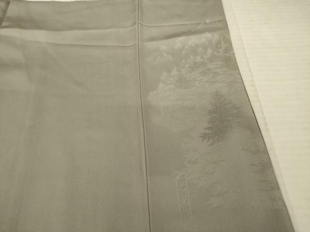平和屋着物○訪問着 樹林地紋 寿光織 暈し染め 正絹 逸品 AABB7286ck