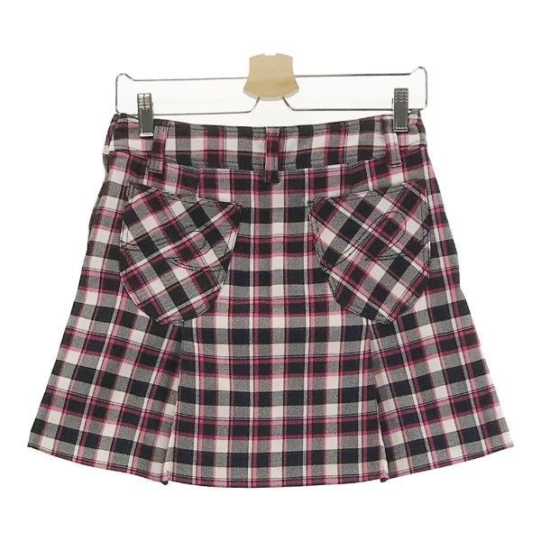 VIVA HEART ビバハート replie ストレッチ プリーツスカート チェック