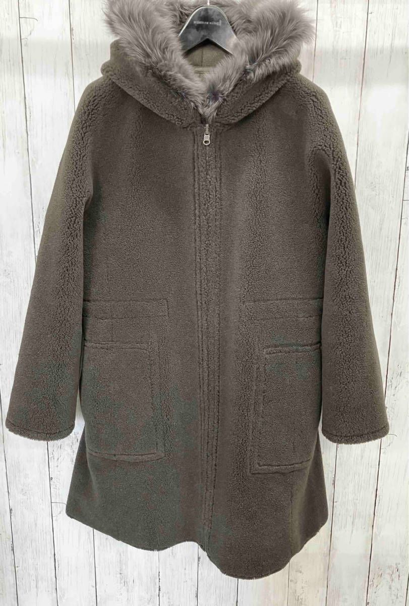 美品】DAMA collection/リバーシブルフェイクムートンコート