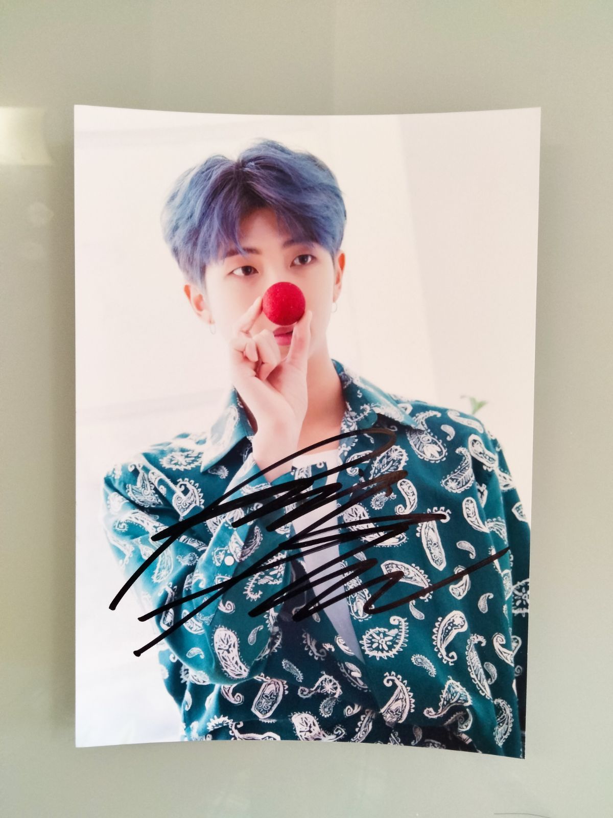 セール中…RM直筆サイン入り2Lサイズ写真‥BTS…防弾少年団…1