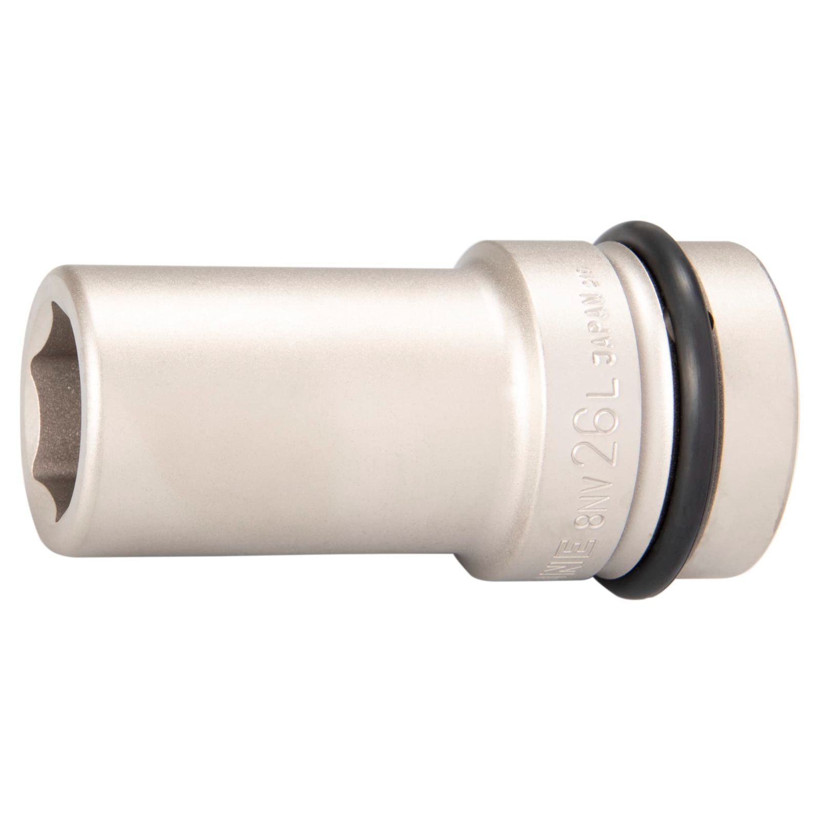 HP8NV-26L:二面幅:26mm トネ(TONE) インパクト用ロングソケット HP8NV-26L 差込角25.4mm(1＂) 二面幅26mm