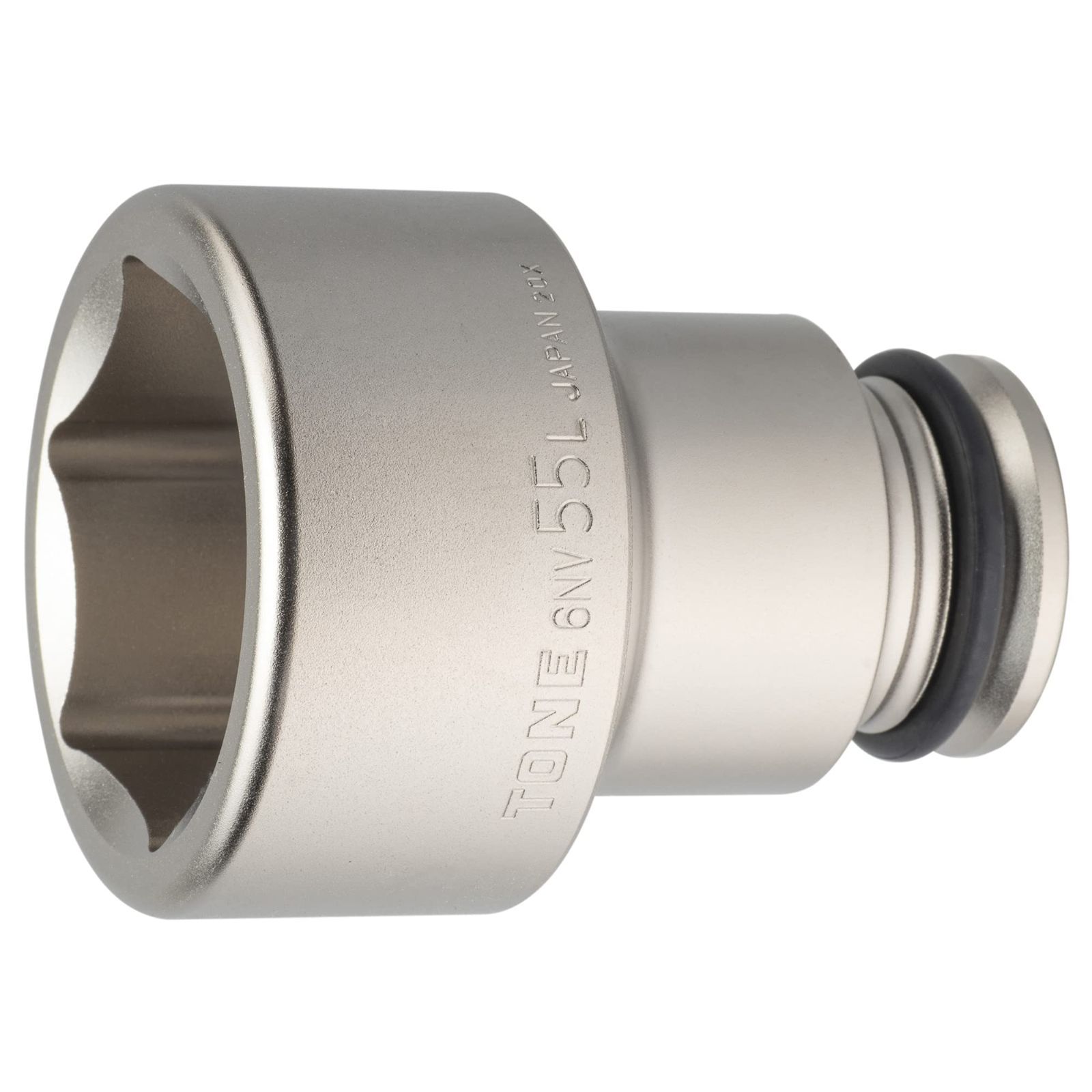 6NV-55L:二面幅:55mm トネ(TONE) インパクト用ロングソケット 6NV-55L 差込角19.0mm(3/4＂) 二面幅55mm