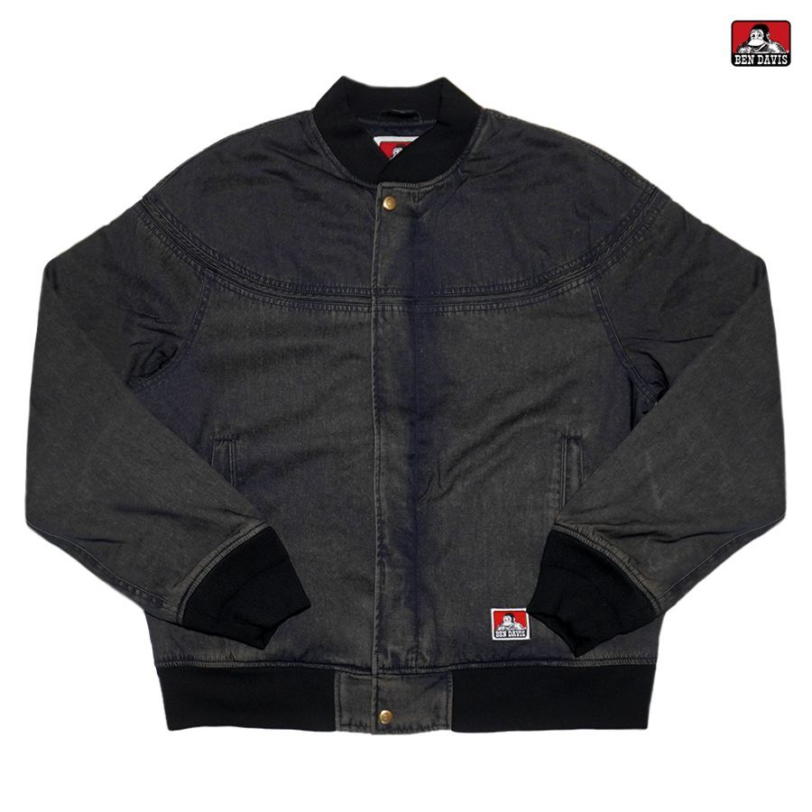 BEN DAVIS FADED CUP SHOULDER JACKET BLACK ベンデイビス ジャケット カップショルダージャケット ダービージャケット アウター