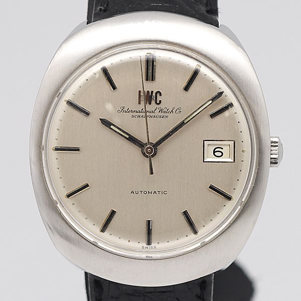 デッドストック級 稼働 良品 AT IWC シャフハウゼン デイト シルバー