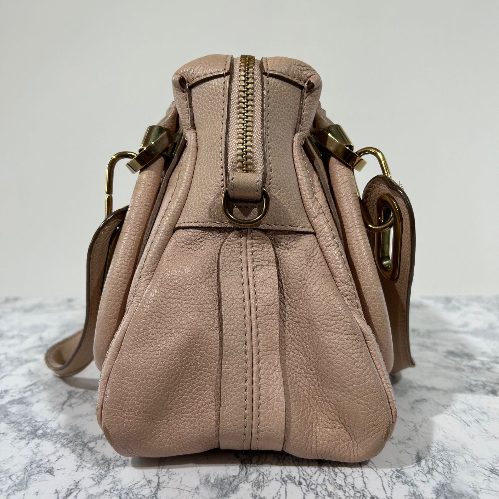 訳あり】 Chloe クロエ パラティ ハンドバッグ ベージュ - メルカリ