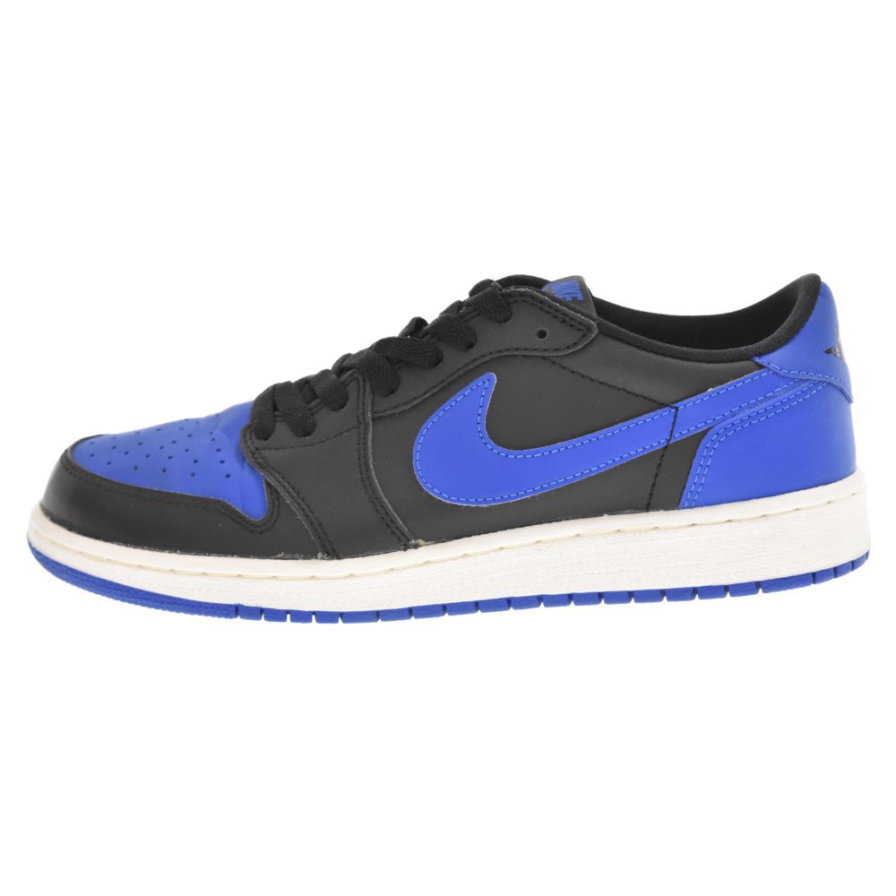 NIKE (ナイキ) AIR JORDAN 1 RETRO LOW OG BG ROYAL BLUE エア ジョーダン1 ロイヤルブルー  ローカットスニーカー レディース ブルー/ブラック US7Y/25cm 709999-004 - メルカリ