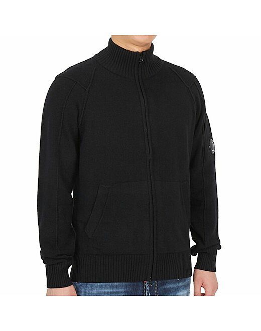 C.P. COMPANY Men's ARM LENS Wool Zip Up Cardigan Regular 11CMKN090A シーピーカンパニー ジップニットカーディガン