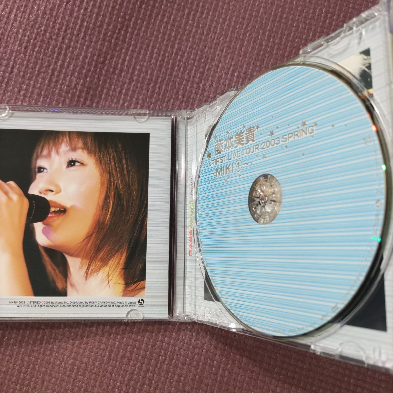 藤本美貴 DVD ファーストライブツアー 2003春～MIKI(1)～ - メルカリ