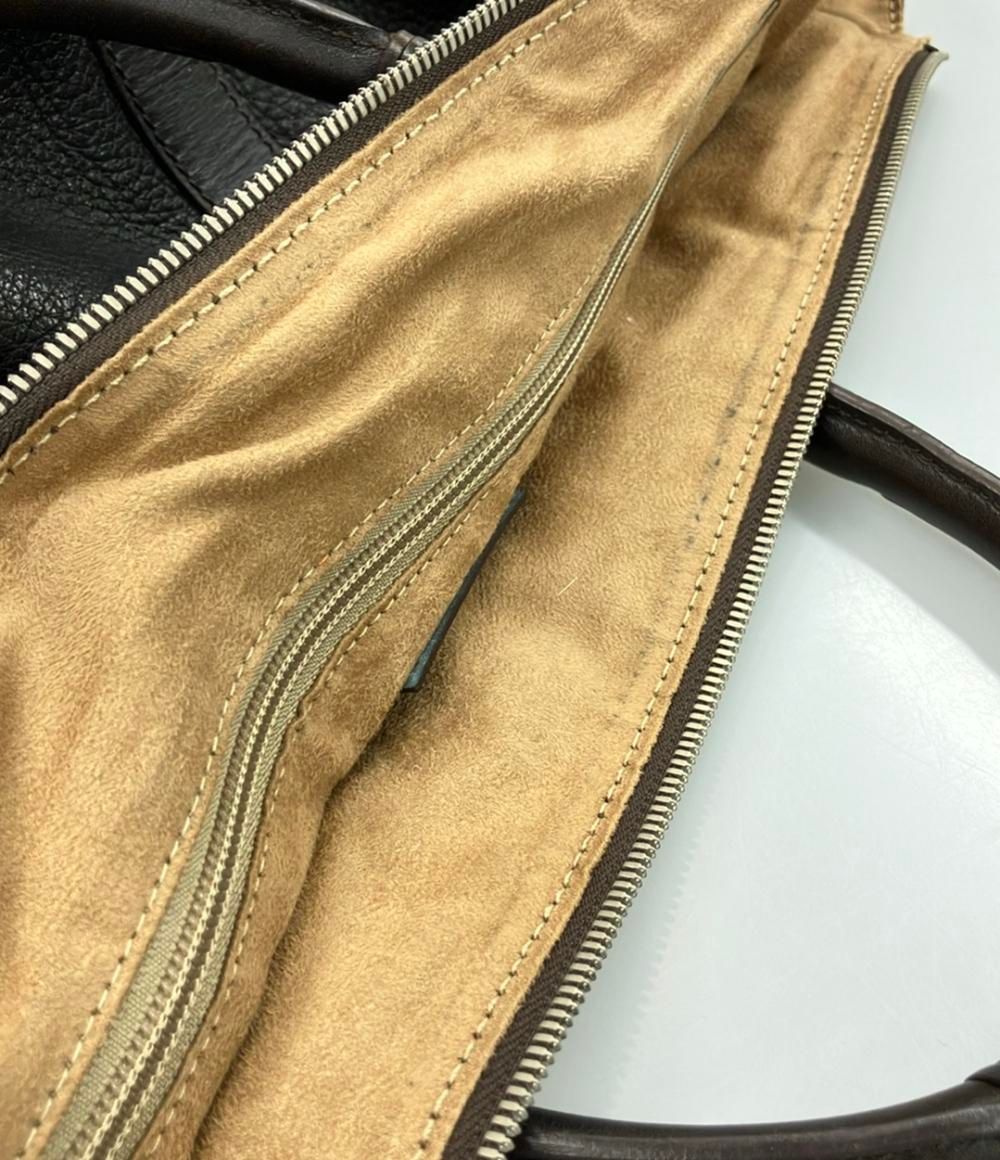 エルメネジルドゼニア レザーボストンバッグ
