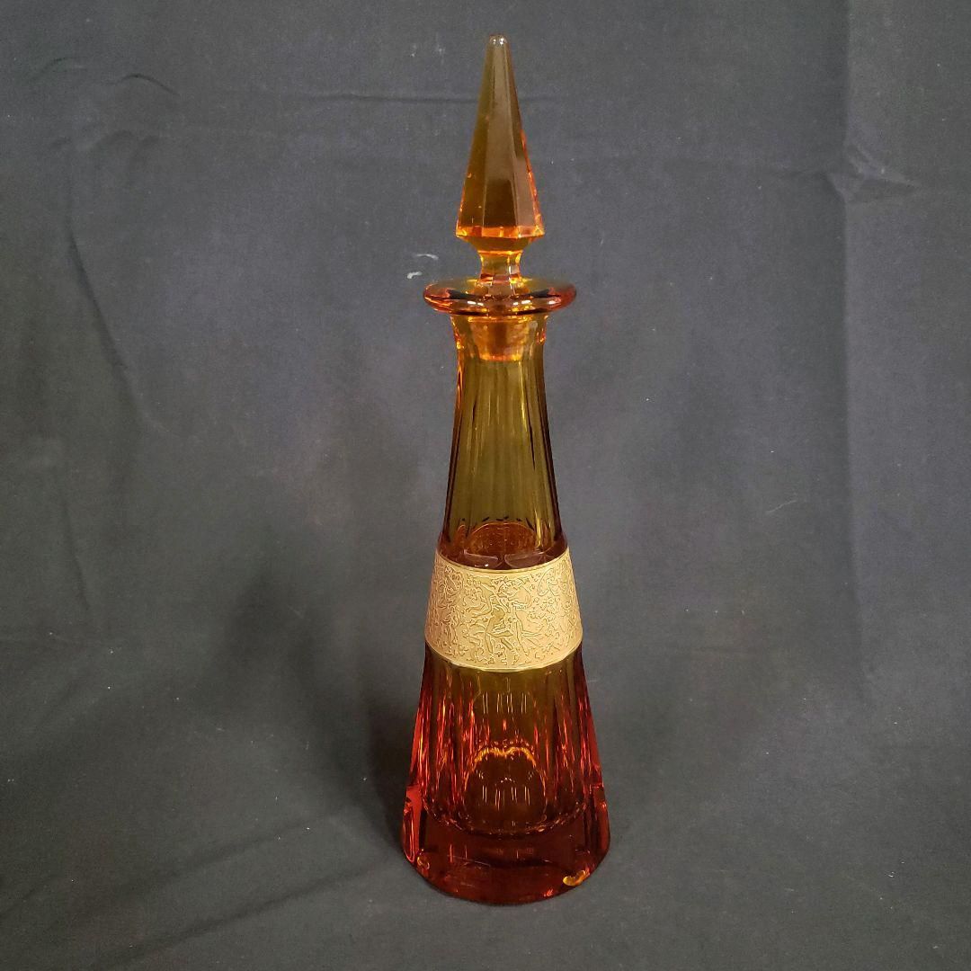 モーゼル Moser 金彩 クリスタル 水差し ピッチャー デキャンタ