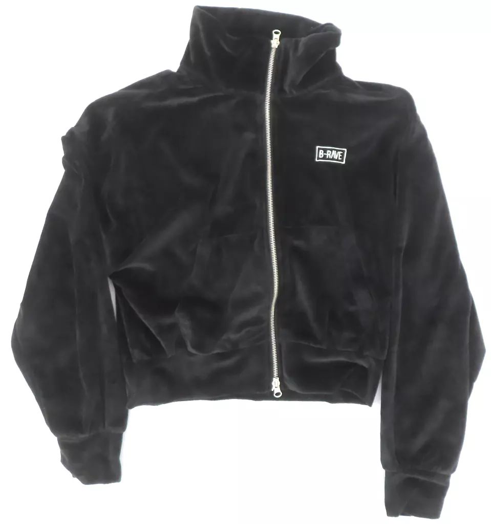 アウターウェア B-RAVE ロゴベロアトラックジャケット ブラック