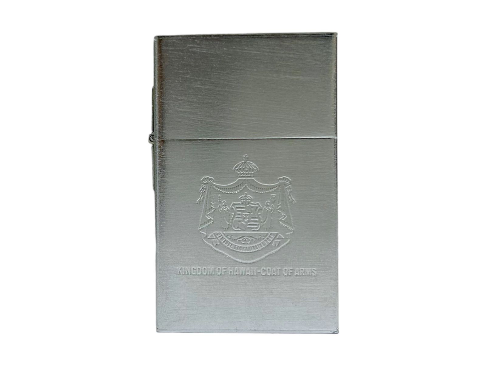 zippo (ジッポー) 1996年製 オイルライター KINGDOM OF HAWAII-COAT OF ARMS ハワイ 1932 レプリカ 復刻  シルバー 雑貨/025