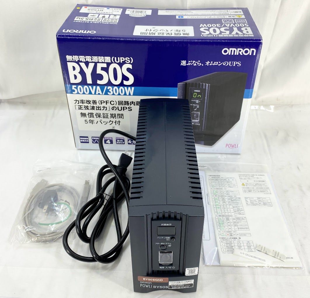 OMRON 無停電電源装置 POWLI BY35S 無停電電源装置 UPS OMRON 350VA⁄210W
