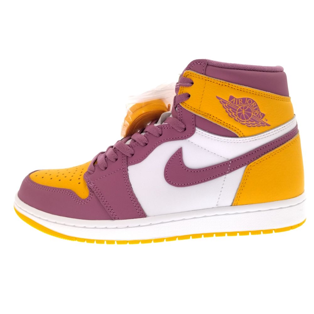 NIKE ナイキ AIR JORDAN1 RETRO HIGH OG BROTHERHOOD エアジョーダン1 ハイカット スニーカー ブラザーフッド イエロー/ピンク 555088‐706 US9