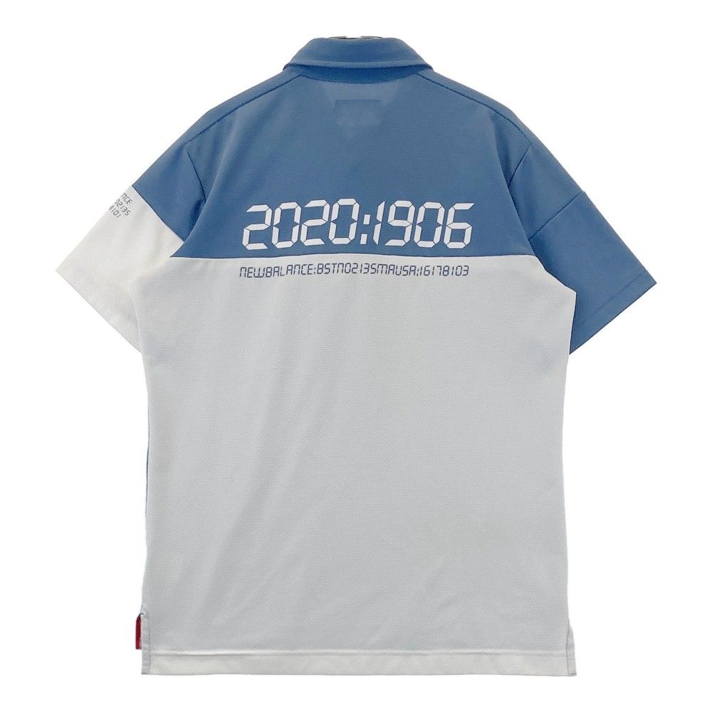 サイズ：4 NEW BALANCE GOLF ニューバランス 半袖ポロシャツ ブルー系