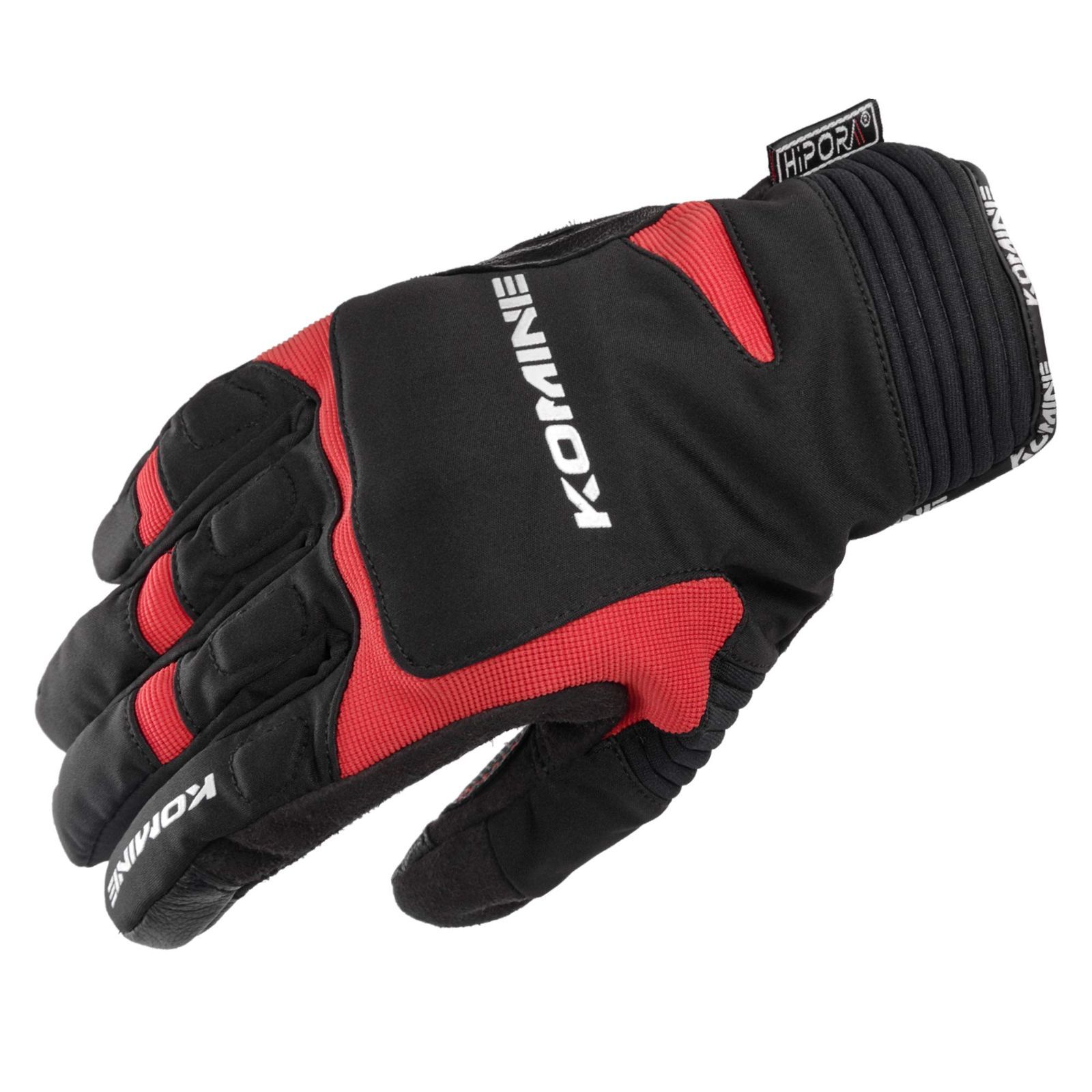 Size:L_Color:Black/Red コミネ(KOMINE) バイク用 ウインターグローブ-カルタゴ ブラック/レッド L GK-801 1010 秋冬春向け 防水 防寒 プロテクター ストレッチ素材