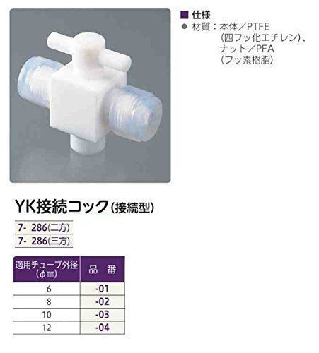 富士工業 YK接続2方コック 6mm (1個入り) /7-286-01 - メルカリ