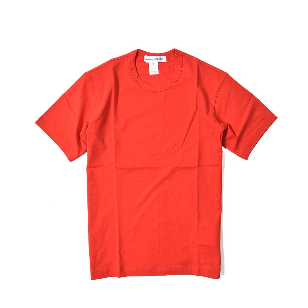 COMME des GARCONS SHIRT Tシャツ 半袖 クルーネック コットン100％ レッド 387439