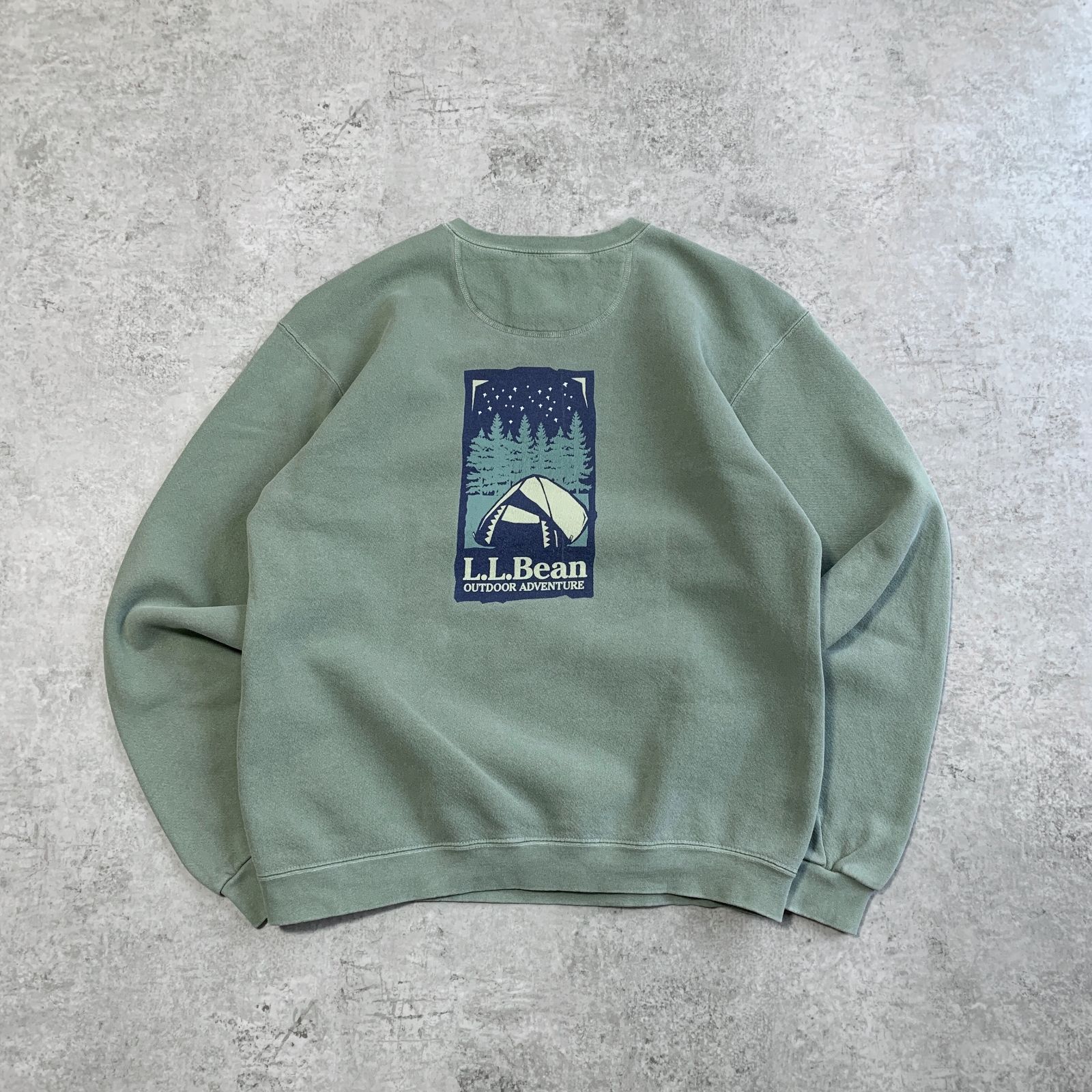 90s L.L.Bean BackPrinted Pigment Sweatshirt エルエルビーン バック 
