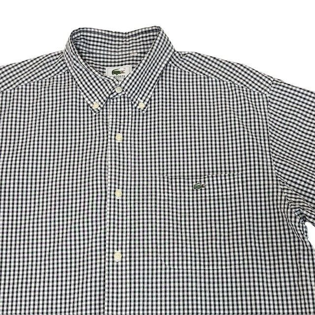 中古 ラコステ LACOSTE 半袖 ボタンダウンシャツ クリーニング