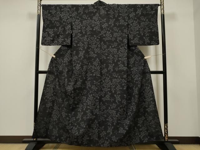 平和屋着物○本塩沢 やまだ織 百柄 正絹 逸品 AAAZ0192zg