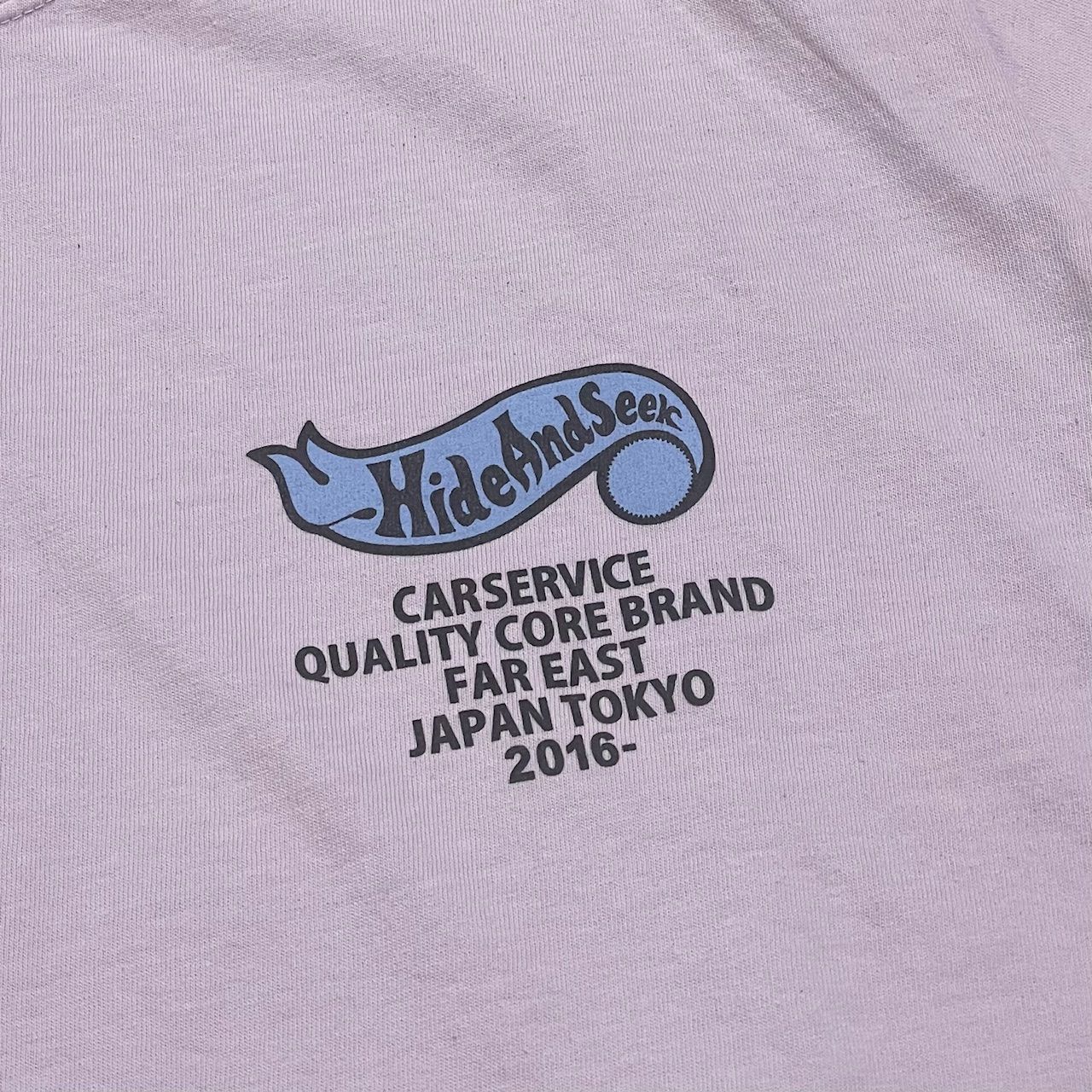 hideandseek carservice ロンT パープル XL 新品 【公式通販】