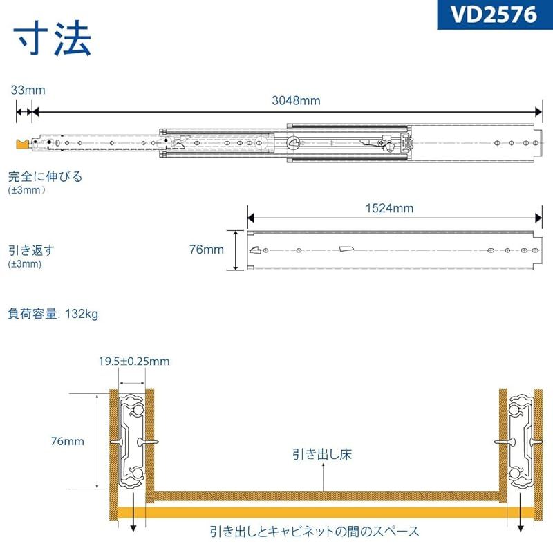 Heavy Duty引き出しスライド