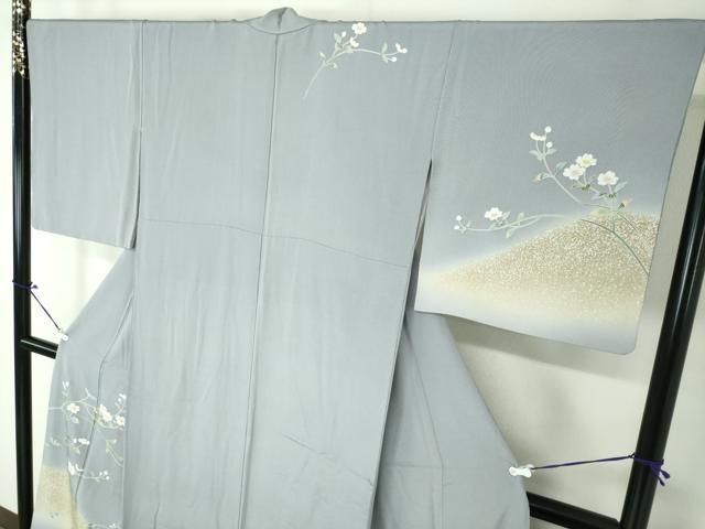 平和屋着物○訪問着 唐織 双鳥葵 桐竹鳳凰文 ロング丈