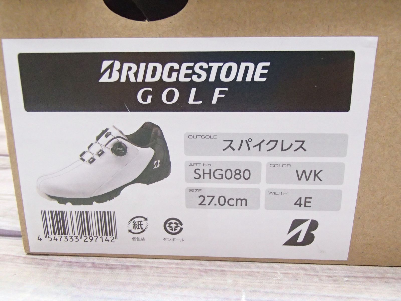 BRIDGESTONEゴルフシューズ SHG080 25.5㎝ 新品、未使用 メンズ BRIDGESTONEゴルフシューズ SHG080 25.5㎝ 新品、未使用 メンズ