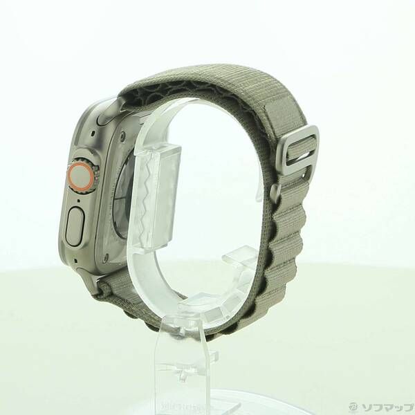 〔 品〕 Apple Watch Ultra 2 GPS Cellular 49mm チタニウムケース オリーブアルパインループ 258