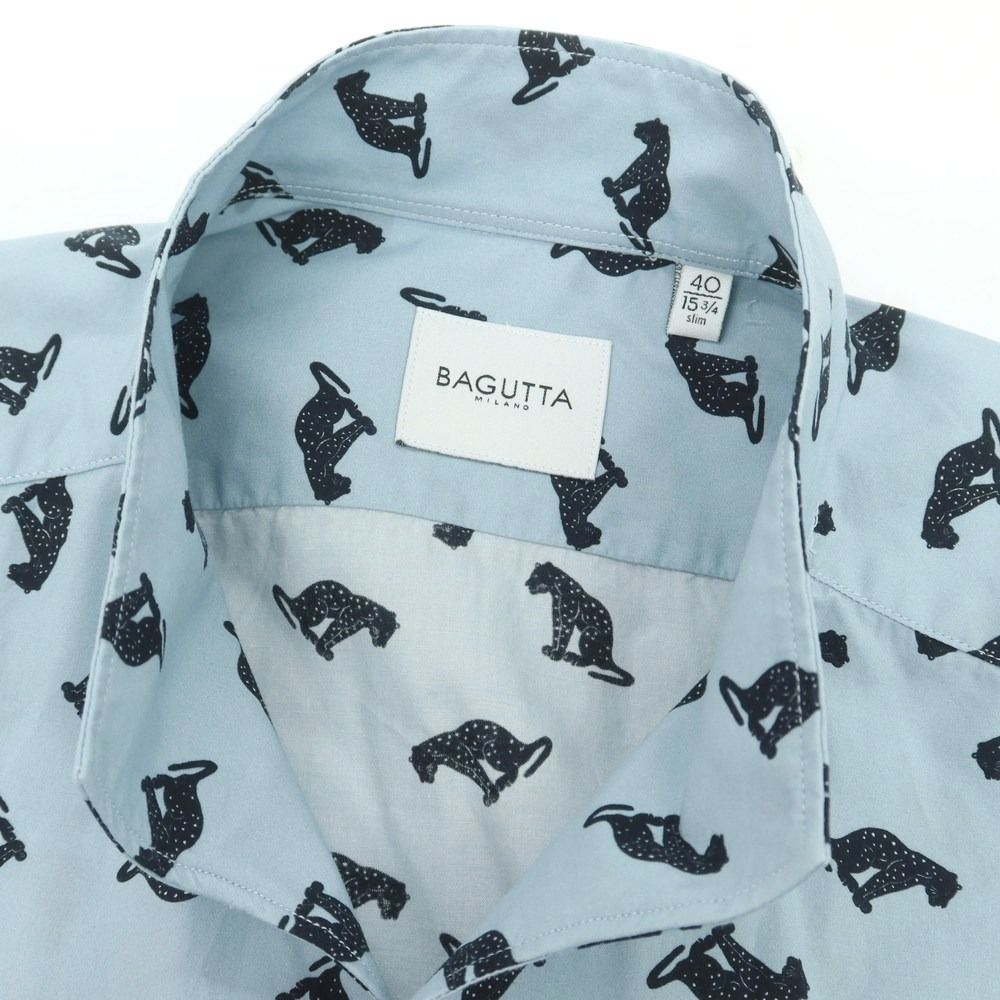 新品】バグッタ Bagutta NBUXELLES コットン スタンドカラー  