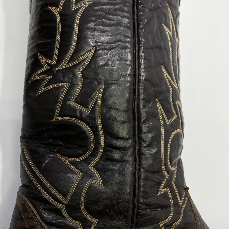 Tony 【中古】TONY LAMA 70s 黒タグ ウエスタンブーツ ブラウン 25cm