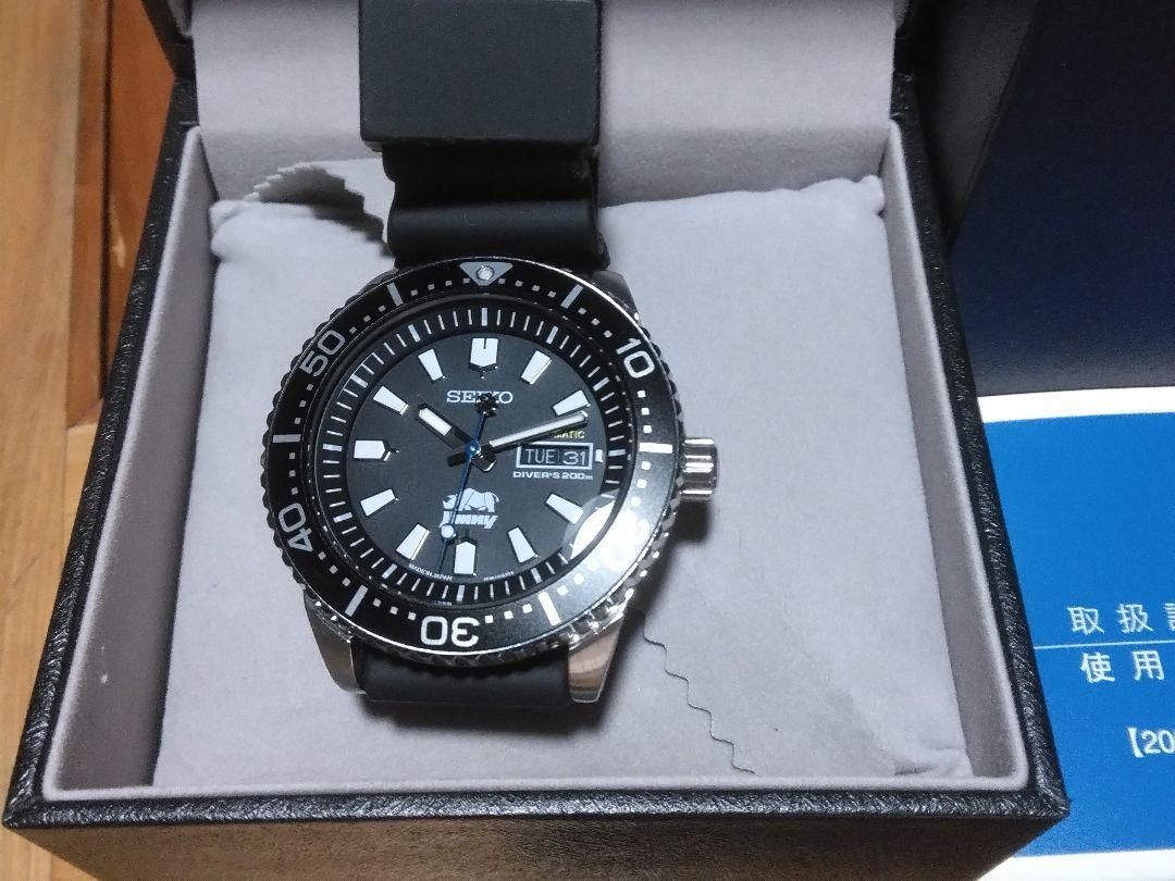 SEIKO 自動巻きダイバーズウォッチ ブラック　ジムニーセイコーコラボ SEIKO 自動巻きダイバーズウォッチ ブラック ジムニーセイコーコラボ