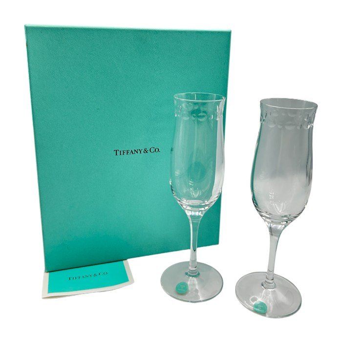 TIFFANY&Co. ティファニー アンパサンド ペアグラス ワイングラス ティファニー(TIFFANY＆CO)ティファニー アンパサンド ペア ワイン