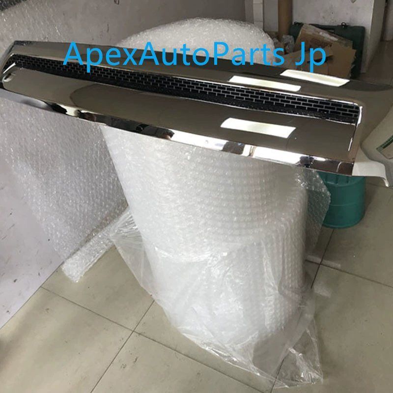 磨かれた 14-21年式トヨタ タンドラ用 メッキボンネットベントモール フロントグリル上部モールディングDL14LYX人気注目