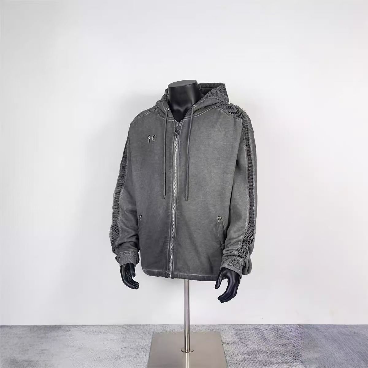 新品Thug Club サグクラブ 男女兼用パーカー フード付きジップアップ  