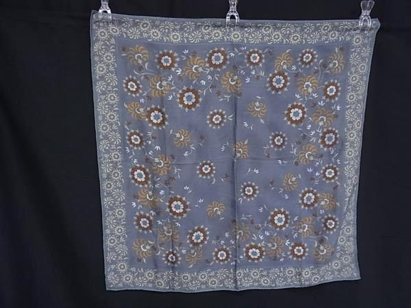 □美品□ GIORGIO ARMANI ジョルジオアルマーニ 花柄 シルク100% 大判