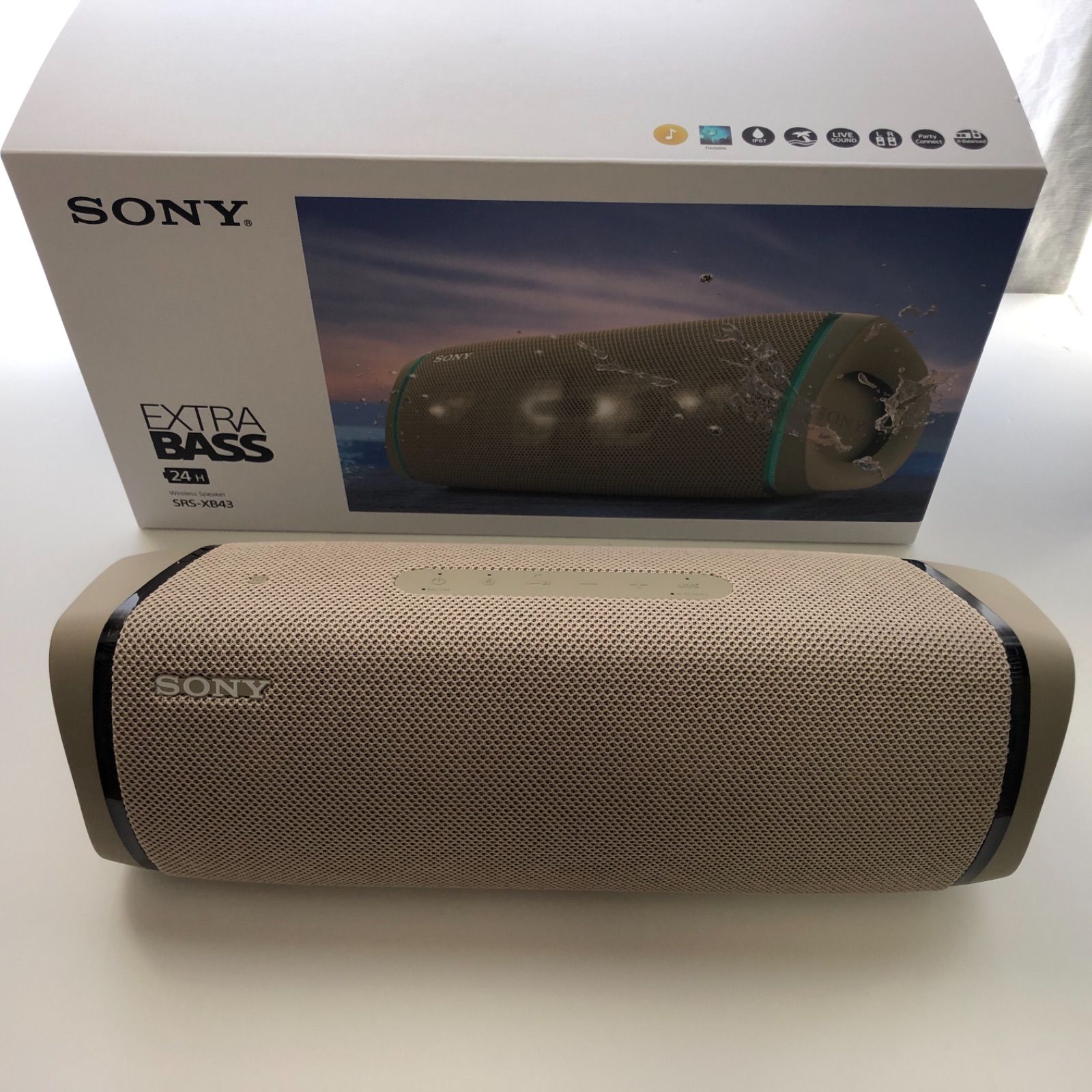 美品 SONY ワイヤレスポータブルスピーカー SRS-XB43(C) - ショップ