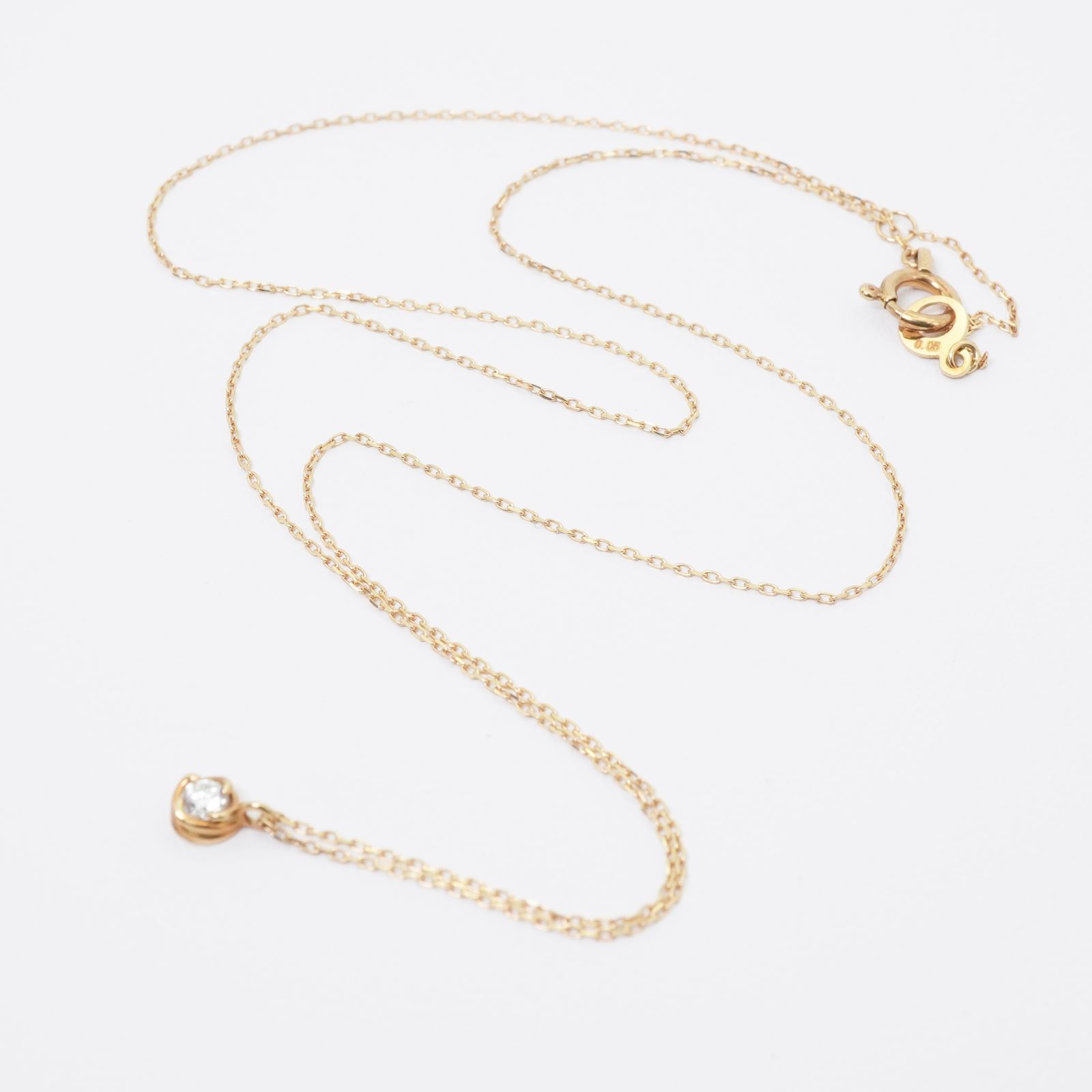 アーカー K18 一粒 ダイヤ ネックレス/24-4011 - メルカリ 