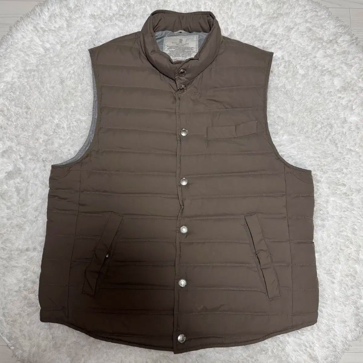 美品】DANTON ナイロンダウンベスト グレー サイズ42 JD-8752 DANTON