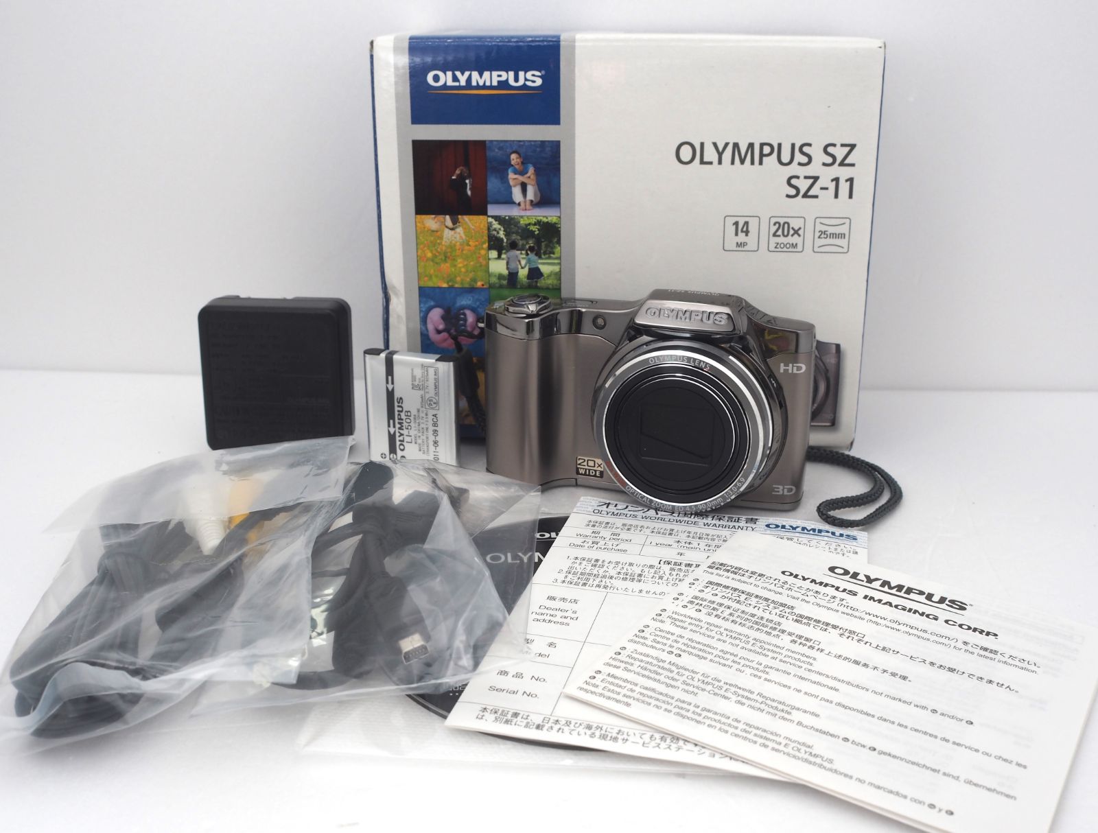 【箱入り】【美品】OLYMPUS SZ-11 シルバー *ZB28 節約 箱入り】【美品