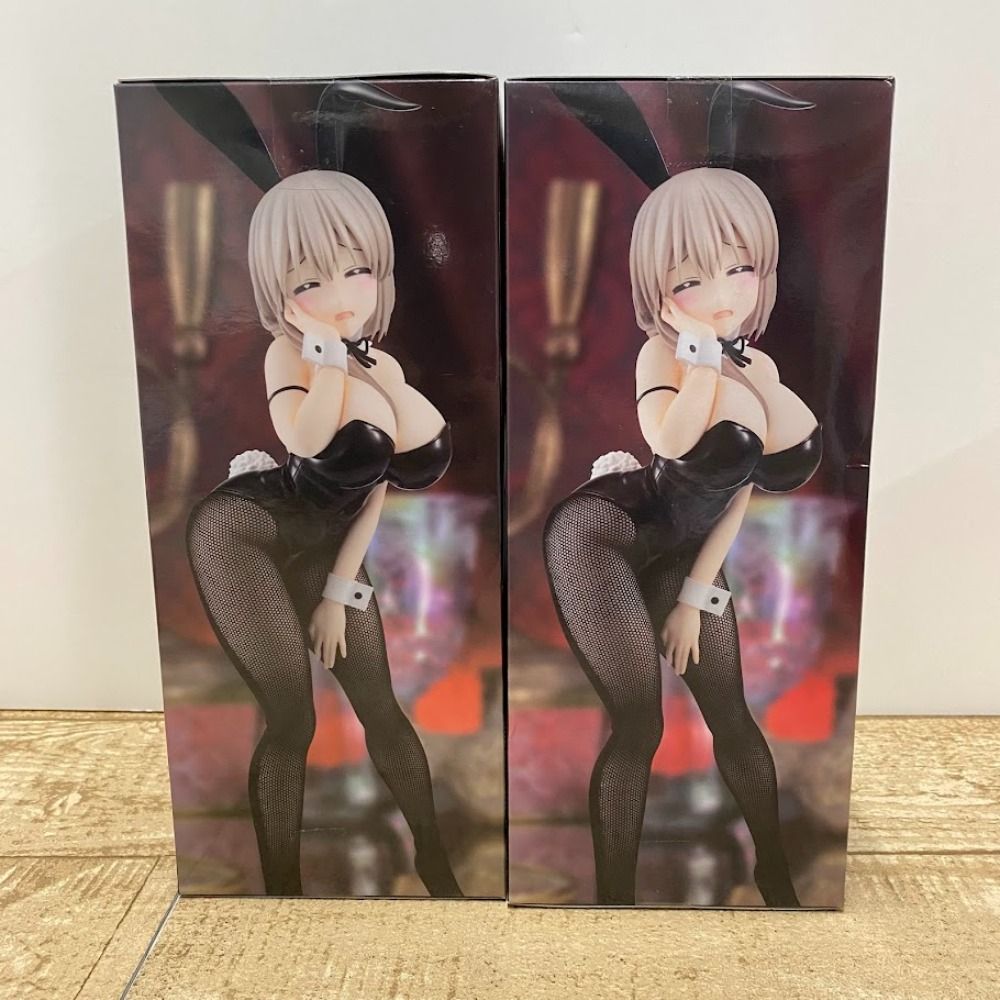 08w12928 宇崎ちゃんは遊びたい W 宇崎月 バニーガール フリュー プライズフィギュア 2体セット 品