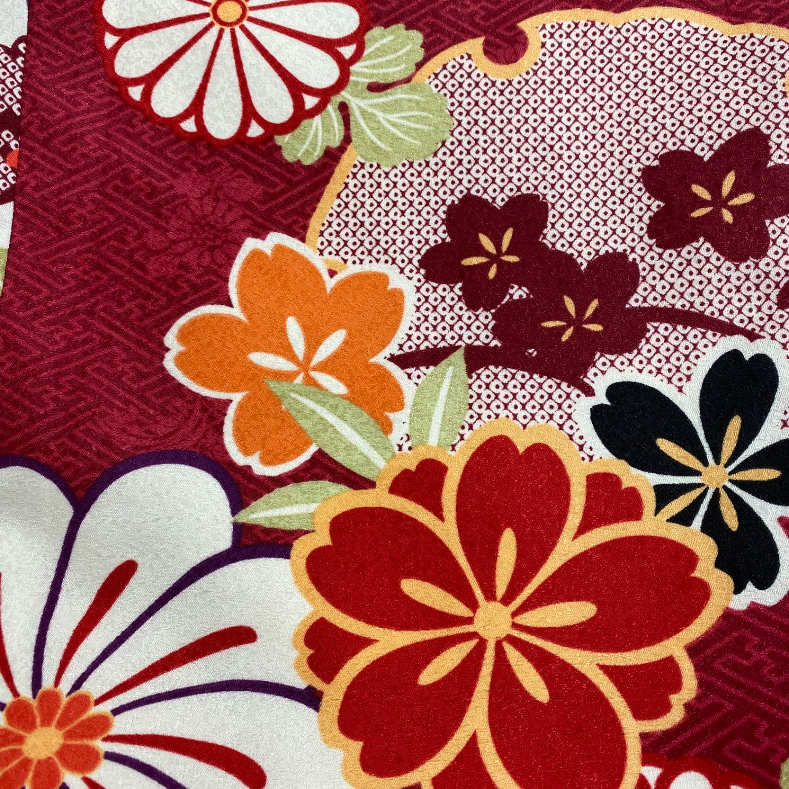 二尺袖 ポリエステル着物