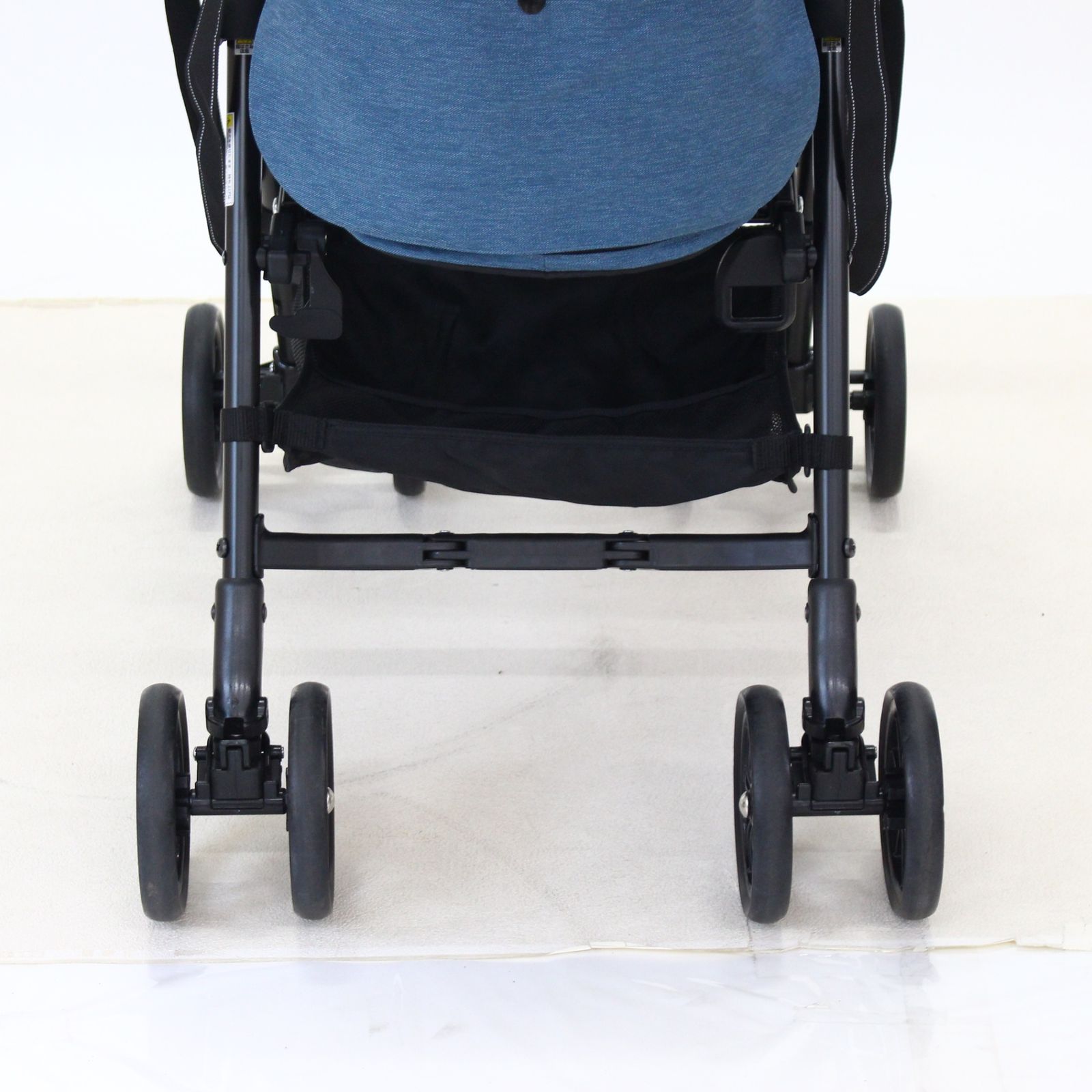 中古 コンビ ペット用カート ミリミリEG ロング デニムブルー